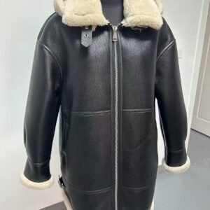 BLACK AVIATOR COAT