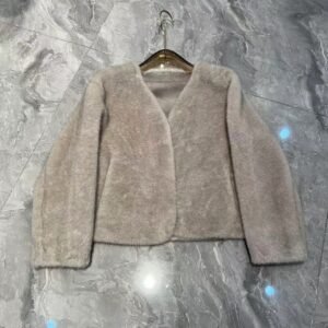 MINIMALIST FAUX WOOL CARDIGAN