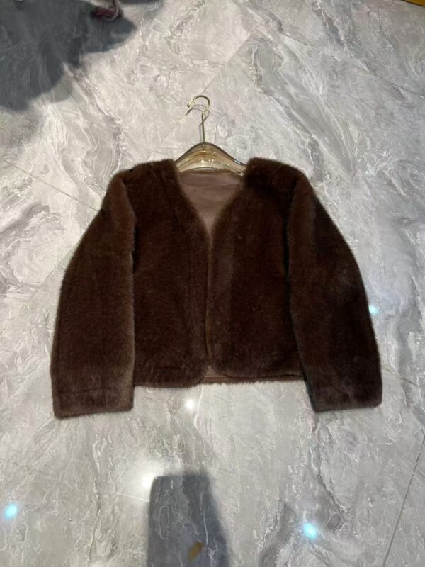 MINIMALIST FAUX WOOL CARDIGAN - Image 2