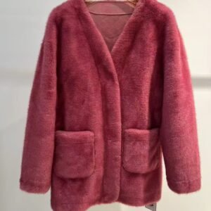 LONG FAUX SHEARLING CARDIGAN