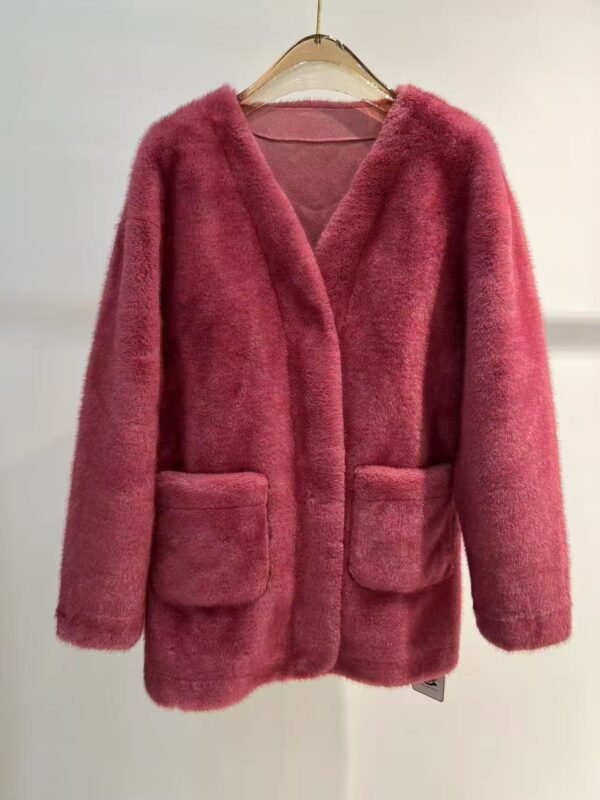 LONG FAUX SHEARLING CARDIGAN